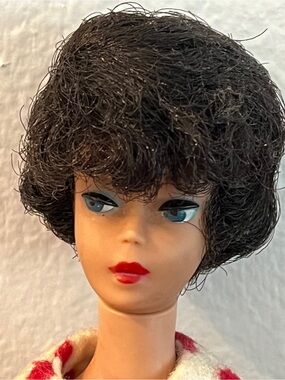 Vintage 1961 Tight Bubble Cut Barbie Pat Pending Japan #850 polka Dot Pajamas